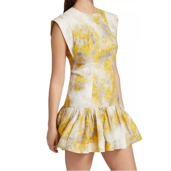 Zimmermann Wild Botanica Flounce dress wattle print size 2 - Picture 3 of 9